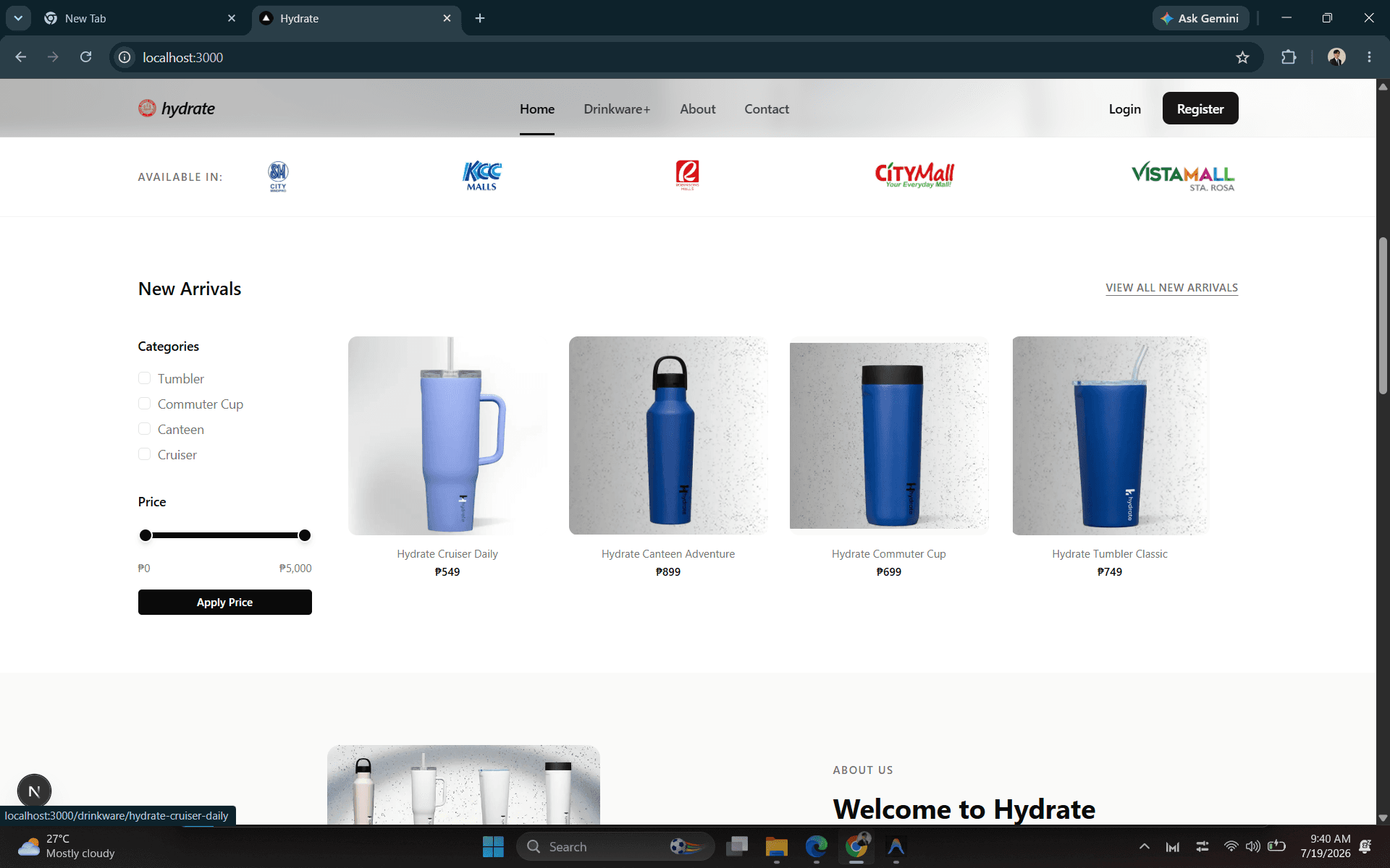 Hydrate screenshot 2