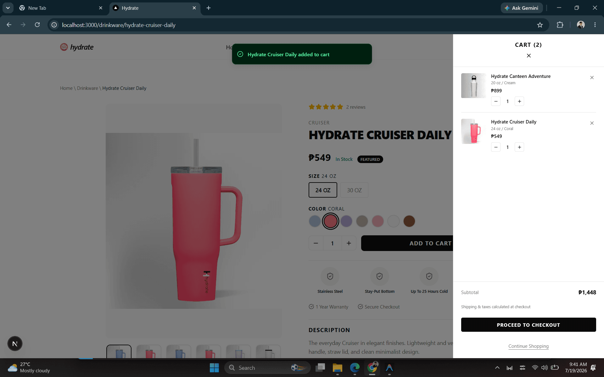 Cart & Checkout